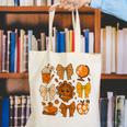 Coquette Teach Teacher Bows Thanksgiving Turkey Fall Autumn Canvas Tote Bag, funny gift Coquette Teach Teacher Bows Thanksgiving Turkey Fall Autumn Canvas Tote Bag, funny gift