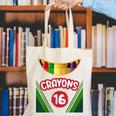 Crayon Box Fun Teacher Student Crayon Squad Halloween 2023 Canvas Tote Bag, funny gift Crayon Box Fun Teacher Student Crayon Squad Halloween 2023 Canvas Tote Bag, funny gift