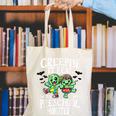 Creepin It Real Monster School Preschool Teacher Halloween Canvas Tote Bag, funny gift Creepin It Real Monster School Preschool Teacher Halloween Canvas Tote Bag, funny gift