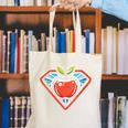Cute Distressed Super Teacher Superhero Apple Canvas Tote Bag, Super Teacher Tote Bags, funny gift Cute Distressed Super Teacher Superhero Apple Canvas Tote Bag, Super Teacher Tote Bags, funny gift