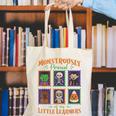 Cute Halloween Teacher Canvas Tote Bag, funny gift
