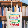 Cute Principal Nurse Lunch Lady Teacher Coach Homeschool Mom Canvas Tote Bag, funny gift
