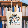 Cute Special Education Leopard Print SPED Teacher Idea Canvas Tote Bag, funny gift