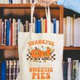 Cute Thanksgiving Teacher Thankful For My Sweetie Pies Mom Canvas Tote Bag, funny gift