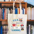 Disney Minnie Mouse Beautiful Day For Learning Teacher's Day Canvas Tote Bag, funny gift Disney Minnie Mouse Beautiful Day For Learning Teacher's Day Canvas Tote Bag, funny gift
