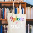 Dyslexia Awareness Month Dyslexia Teacher Therapist Canvas Tote Bag, funny gift