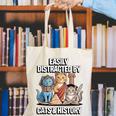 Easily Distracted By Cats & History Teacher Women Men Canvas Tote Bag, History Teacher Tote Bags, funny gift