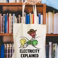 Electricity Explained Physics Nerd I Teacher School Canvas Tote Bag, funny gift Electricity Explained Physics Nerd I Teacher School Canvas Tote Bag, funny gift