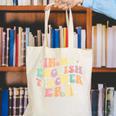 In My English Teacher Era Retro Back To School Literature Men Women Canvas Tote Bag, English Teacher Tote Bags, funny gift In My English Teacher Era Retro Back To School Literature Men Women Canvas Tote Bag, English Teacher Tote Bags, funny gift