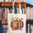 Fall Book Pumpkin Retro Reading Halloween Teacher Canvas Tote Bag, funny gift Fall Book Pumpkin Retro Reading Halloween Teacher Canvas Tote Bag, funny gift