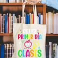Feliz Primer Dia De Clases Kids Girl Teacher Spanish School Canvas Tote Bag, funny gift