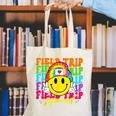 Field Trip Squad Groovy Field Day Smile Face Teacher Tie Dye Canvas Tote Bag, Groovy Teacher Tote Bags, funny gift Field Trip Squad Groovy Field Day Smile Face Teacher Tie Dye Canvas Tote Bag, Groovy Teacher Tote Bags, funny gift