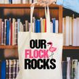 Our Flock Rocks Flamingo Mother's Day Teacher Canvas Tote Bag, funny gift Our Flock Rocks Flamingo Mother's Day Teacher Canvas Tote Bag, funny gift