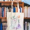 Flowers Test Tube Chemistry Student Science Teacher Women Canvas Tote Bag, Science Teacher Tote Bags, funny gift Flowers Test Tube Chemistry Student Science Teacher Women Canvas Tote Bag, Science Teacher Tote Bags, funny gift