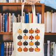 Folk Art Pumpkins Teacher Nurses Admin Witch Halloween Cute Canvas Tote Bag, funny gift Folk Art Pumpkins Teacher Nurses Admin Witch Halloween Cute Canvas Tote Bag, funny gift