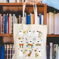 Halloween Ghost Music Teacher Playing Instruments Canvas Tote Bag, funny gift Halloween Ghost Music Teacher Playing Instruments Canvas Tote Bag, funny gift