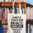 Halloween Math Teacher Prisoner Costume Canvas Tote Bag, funny gift Halloween Math Teacher Prisoner Costume Canvas Tote Bag, funny gift