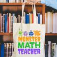 Halloween Monster Math Teacher Men Women Canvas Tote Bag, funny gift Halloween Monster Math Teacher Men Women Canvas Tote Bag, funny gift