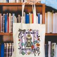 Halloween Skeleton Teacher I'Ll Just Wait Until It's Quiet Canvas Tote Bag, funny gift