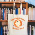 Halloween Teacher Crew Spooky Season Retro Ghost Canvas Tote Bag, funny gift Halloween Teacher Crew Spooky Season Retro Ghost Canvas Tote Bag, funny gift