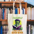 Halloween Teacher Librarian Frankenstein Reading Books Canvas Tote Bag, funny gift Halloween Teacher Librarian Frankenstein Reading Books Canvas Tote Bag, funny gift
