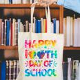 Happy 100th Day Of School Teacher Student 100 Days Tie Dye Men Women Kids Canvas Tote Bag, funny gift