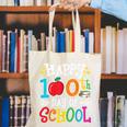 Happy 100th Day Of School Teachers 100 Days Of School Kids Canvas Tote Bag, funny gift Happy 100th Day Of School Teachers 100 Days Of School Kids Canvas Tote Bag, funny gift