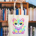 Happy Dot Day Colorful Polka Dot Cat Kitten Teachers Kids Canvas Tote Bag, funny gift Happy Dot Day Colorful Polka Dot Cat Kitten Teachers Kids Canvas Tote Bag, funny gift