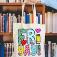 Happy Fri-Yay Friday Lovers Fun Teacher Life FriYay Weekend Canvas Tote Bag, funny gift