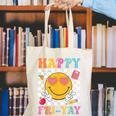 Happy Fri-Yay Groovy Teacher Friday Weekend Fri Yay Canvas Tote Bag, Groovy Teacher Tote Bags, funny gift
