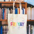 Happy Fri Yay Teacher Friday For Men Women Canvas Tote Bag, funny gift