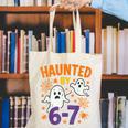 Haunted 67 Ghost Math Teacher Halloween Costume Math Pun Canvas Tote Bag, funny gift Haunted 67 Ghost Math Teacher Halloween Costume Math Pun Canvas Tote Bag, funny gift