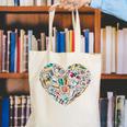 Heart Shape Art Teacher And Painting Sketching Artist Canvas Tote Bag, funny gift Heart Shape Art Teacher And Painting Sketching Artist Canvas Tote Bag, funny gift