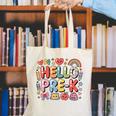 Hello Pre-K Back To School Teacher Student Fun Graphic Tee Canvas Tote Bag, funny gift Hello Pre-K Back To School Teacher Student Fun Graphic Tee Canvas Tote Bag, funny gift
