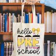 Hello Pre-K Preschool Back To School First Day Teacher Kids Canvas Tote Bag, funny gift Hello Pre-K Preschool Back To School First Day Teacher Kids Canvas Tote Bag, funny gift