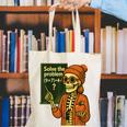 HUGvyn Halloween Skeleton Six Seven 67 Meme PEMDAS Teacher Canvas Tote Bag, funny gift HUGvyn Halloween Skeleton Six Seven 67 Meme PEMDAS Teacher Canvas Tote Bag, funny gift