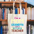 I'm Mom Grandma And A Retired Teacher Nothing Scares Me Men Women Canvas Tote Bag, funny gift I'm Mom Grandma And A Retired Teacher Nothing Scares Me Men Women Canvas Tote Bag, funny gift