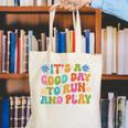 Its A Good Day To Run And Play PE Teacher Physical Education Canvas Tote Bag, Pe Teacher Tote Bags, funny gift