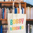 I´m Not Bossy I´m The Teacher Graduation Men Women Canvas Tote Bag, funny gift I´m Not Bossy I´m The Teacher Graduation Men Women Canvas Tote Bag, funny gift