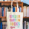 KINDERGARTEN ROCKS Teacher Crew Rock Star Kinder Team Canvas Tote Bag, funny gift KINDERGARTEN ROCKS Teacher Crew Rock Star Kinder Team Canvas Tote Bag, funny gift