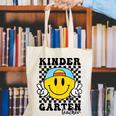 Kindergarten Teacher Hippie Smile Face Back School Canvas Tote Bag, funny gift Kindergarten Teacher Hippie Smile Face Back School Canvas Tote Bag, funny gift