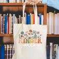 Kindergarten Teacher Wildflower Back To School Floral Outfit Men Women Canvas Tote Bag, funny gift