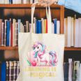 LEARNING IS MAGICAL TEACHER UNICORN BACK TO SCHOOL UNICORN Canvas Tote Bag, funny gift LEARNING IS MAGICAL TEACHER UNICORN BACK TO SCHOOL UNICORN Canvas Tote Bag, funny gift