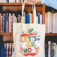 Let's Learn Today Teacher Motivational Back To School Canvas Tote Bag, funny gift Let's Learn Today Teacher Motivational Back To School Canvas Tote Bag, funny gift