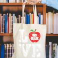 LOVE Apple 3rd Grade Teacher Student School Canvas Tote Bag, funny gift LOVE Apple 3rd Grade Teacher Student School Canvas Tote Bag, funny gift