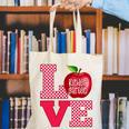 Love Kindergarten Cute Apple School Teacher Canvas Tote Bag, funny gift Love Kindergarten Cute Apple School Teacher Canvas Tote Bag, funny gift
