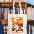 Love Kindergarten Teacher Turkey Thanksgiving Autumn Fall Canvas Tote Bag, funny gift