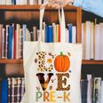 Love Pre-k Teacher Shirts Autumn Fall Pumpkin Fall Leopard Canvas Tote Bag, funny gift Love Pre-k Teacher Shirts Autumn Fall Pumpkin Fall Leopard Canvas Tote Bag, funny gift