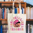 Man I Feel Like a Teacher Women Western Teacher Halloween Canvas Tote Bag, funny gift