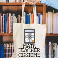 Math Teacher Costume Tshirt Halloween High School Calculator Canvas Tote Bag, funny gift